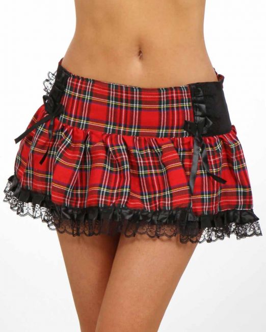 sexy-rood-geruit-schoolmeisje-tutu-rok-kopen