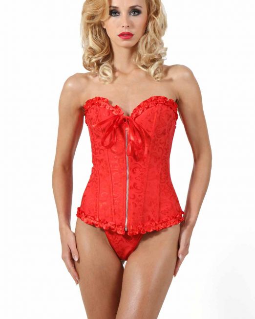 rood-satijn-burlesque-korset-met-ruches-kopen