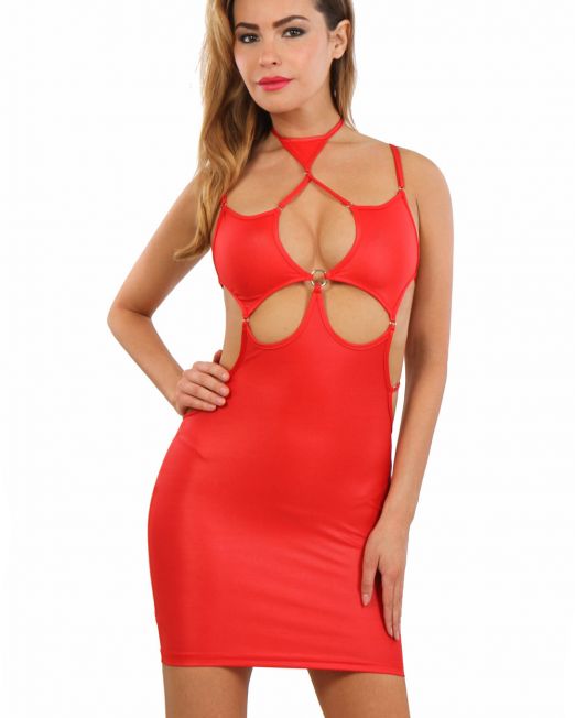 sexy-clubwear-rood-wetlook-jurkje-kopen
