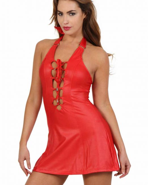 sexy-clubwear-kinky-rood-wetlook-jurk-kopen