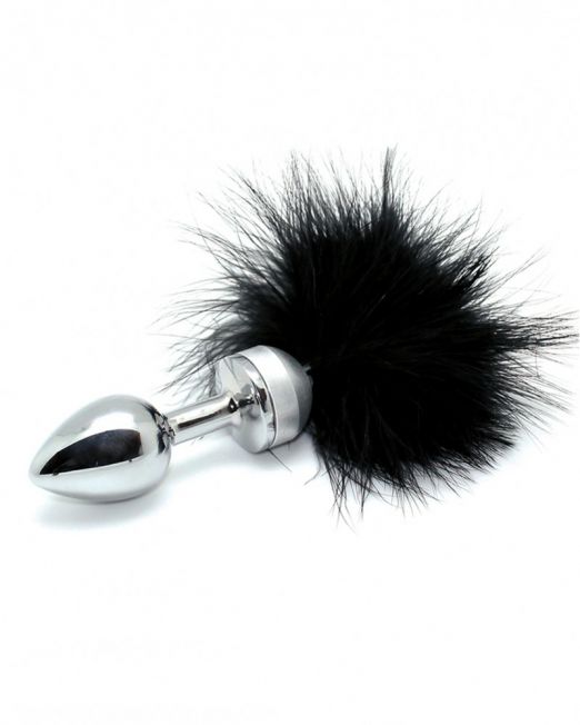 rimba-butt-plug-small-with-black-feather-unisex