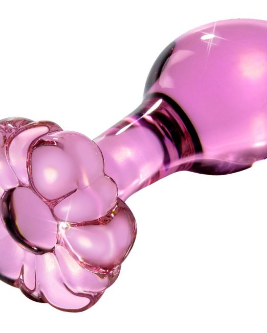 icicles-roze-glas-buttplug-met-bloem-kopen