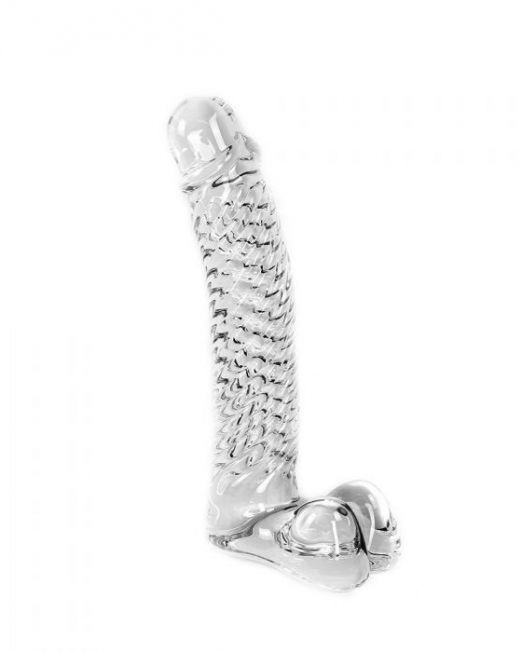 glazen-dildo-met-testikels-op-voet-kopen