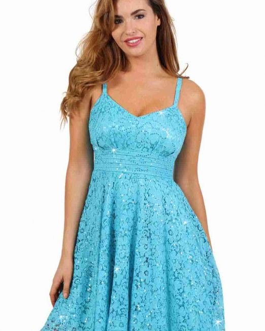 turquoise-speels-voorgevormd-jurkje-kopen