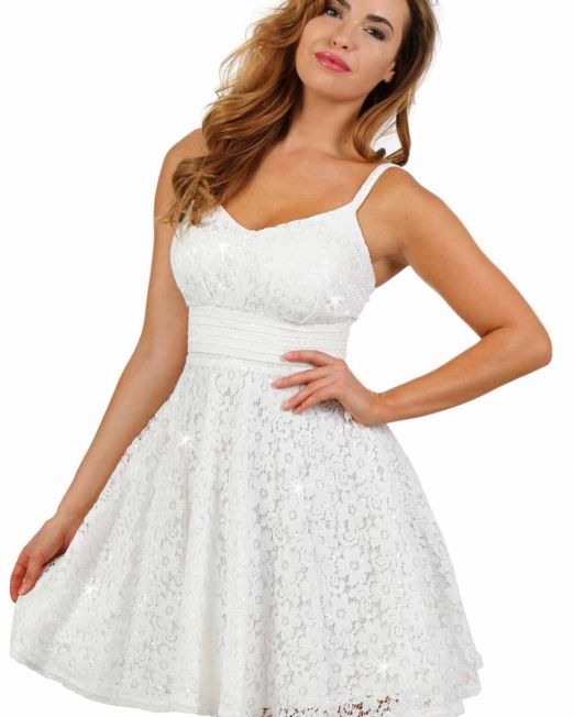 voorgevormde-uitlopende-witte-pailletten-jurk-kopen