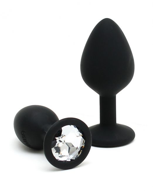 zwart-silicone-buttplug-met-diamant-medium-kopen