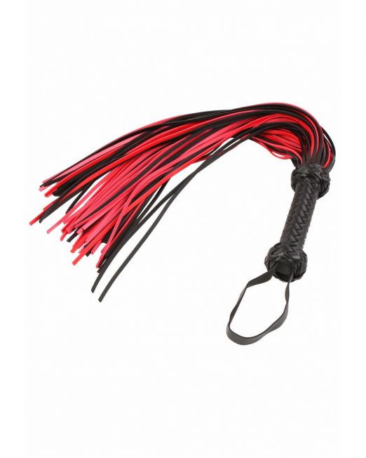 bdsm-zwart-rood-leren-flogger-zweep-kopen