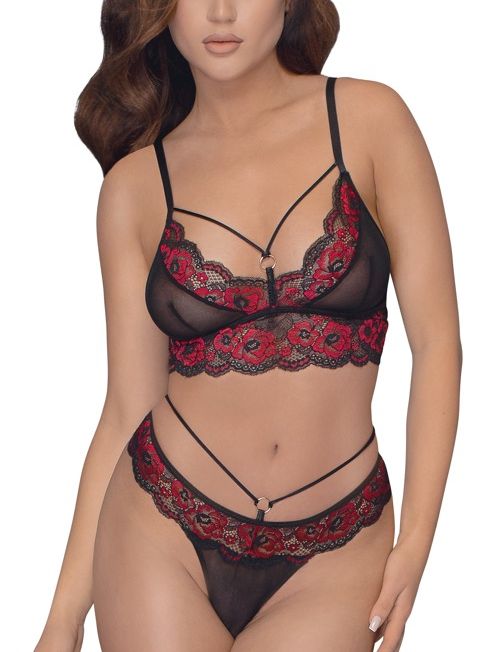 sexy-zwart-rood-kant-lingerie-set-cottelli-kopen