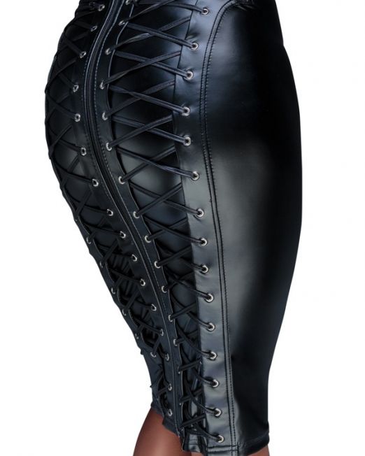 noir-fetish-koker-rok-met-veters-kopen