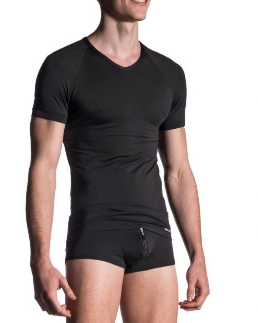 manstore-m800-sexy-zwart-v-neck-shirt-kopen