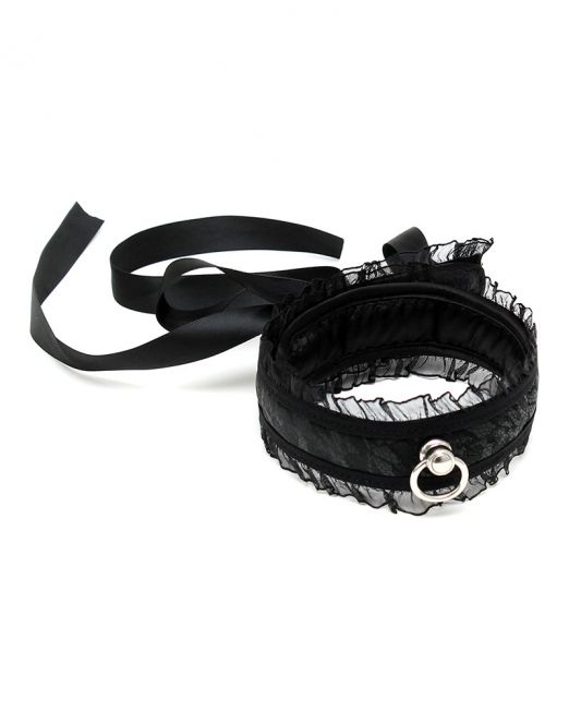 sexy-zwart-kant-halsband-collar-met-o-ring-kopen
