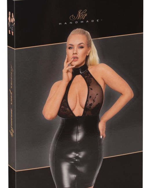 noir-handmade-plus-size-sexy-wetlook-jurk-kopen