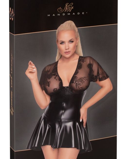 noir-handmade-plus-size-sexy-stripper-jurk-kopen
