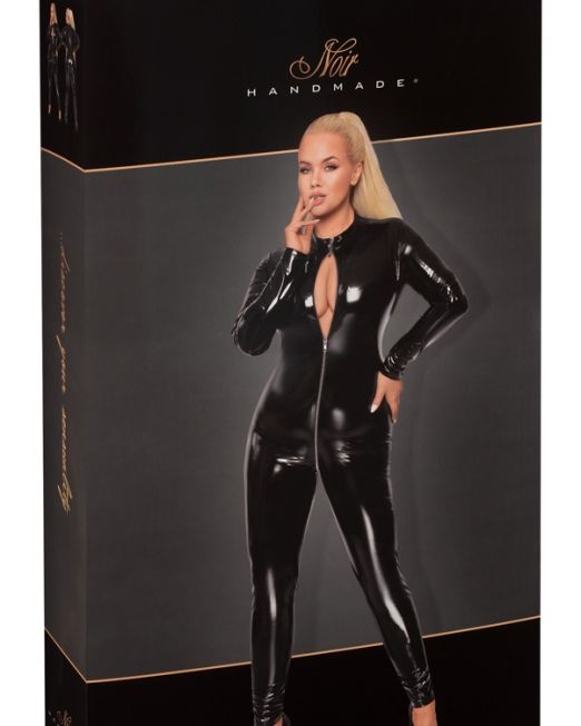 noir-handmade-plus-size-lak-vinyl-rits-catsuit-kopen