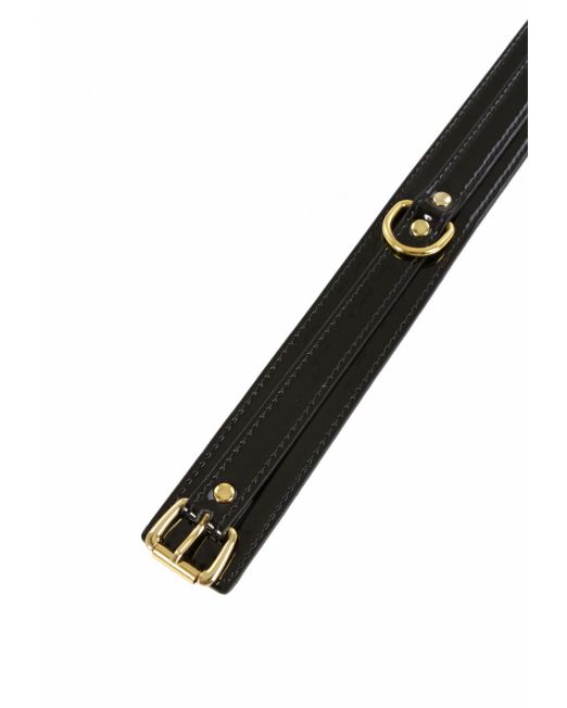 bdsm-goud-zwart-vinyl-halsband-collar-kopen