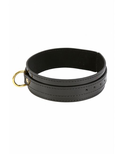 bdsm-goud-zwart-vinyl-halsband-collar-kopen
