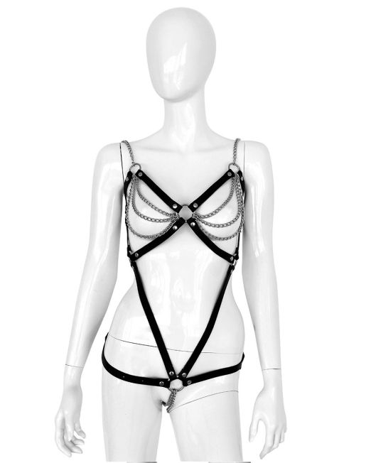 fetish-zwart-leer-metalen-ketting-body-kopen