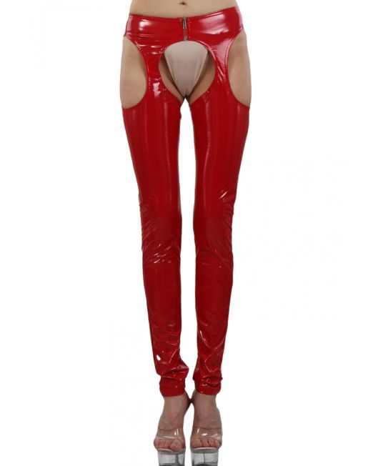 erotisch-rood-vinyl-chaps-legging-kopen