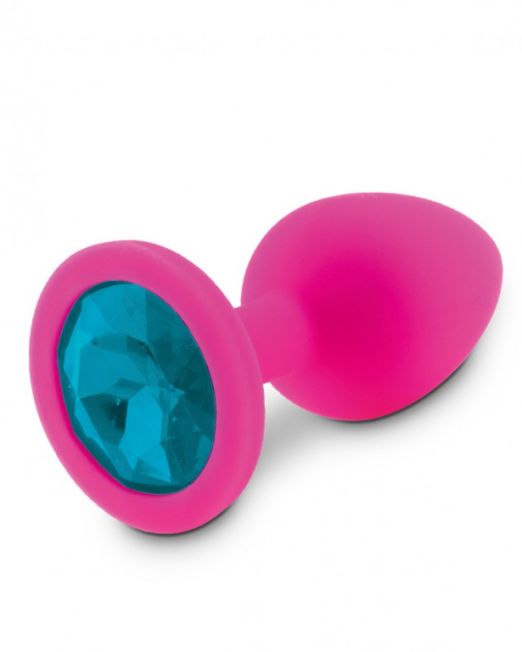 small-pink-siliconen-plug-blauwe-steen-kopen