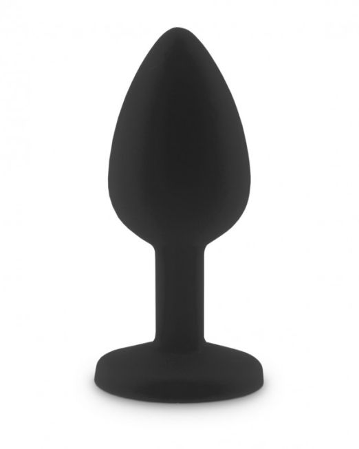 small-zwart-silicone-plug-fuchsia-steen-kopen