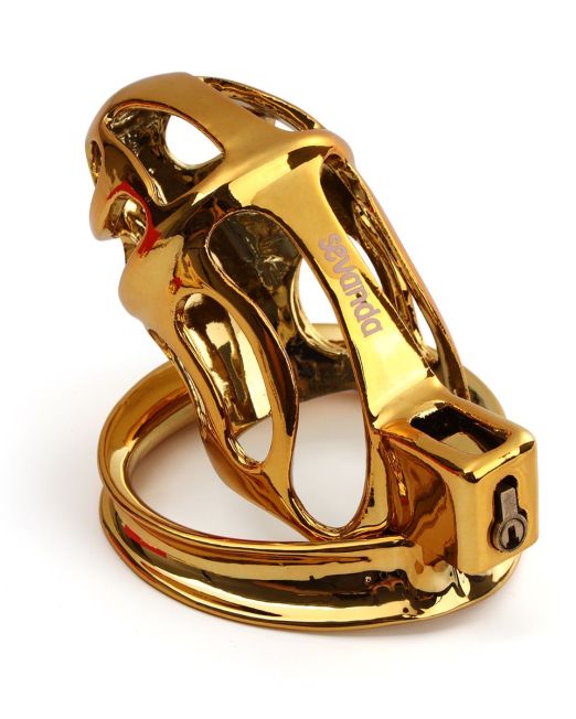 goud-metaal-penis-cage-met-eikel-plug-kopen