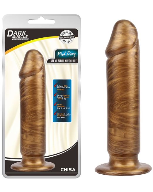 goud-bronzen-grote-penis-anaal-plug-kopen