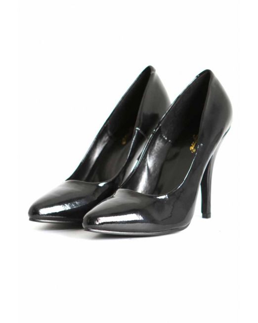 zwart-vinyl-dames-pumps-hoge-hakken-kopen