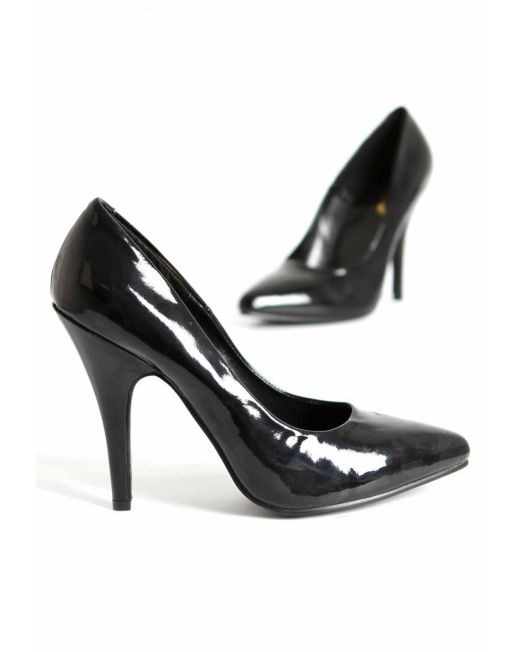 zwart-vinyl-dames-pumps-hoge-hakken-kopen