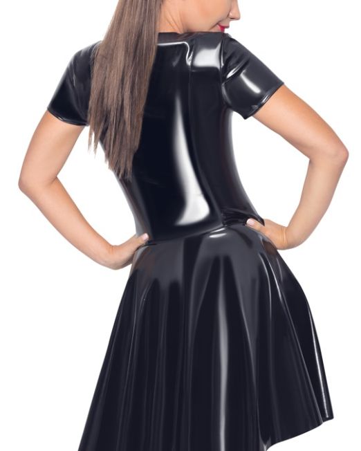 black-level-lak-uitlopende-korset-jurk-kopen