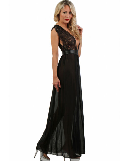 sexy-lingerie-uitdagend-zwart-lange-neglige-jurk-kopen