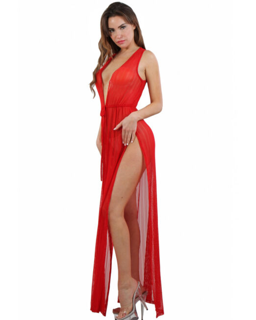 rood-glanzend-lang-open-neglige-jurk-met-splitten-kopen