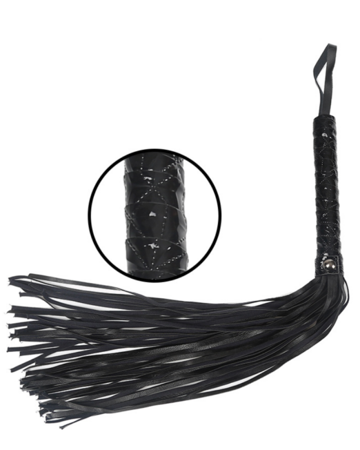 fetish-fever-soft-sm-zwart-pu-leer-flogger-zweep-kopen