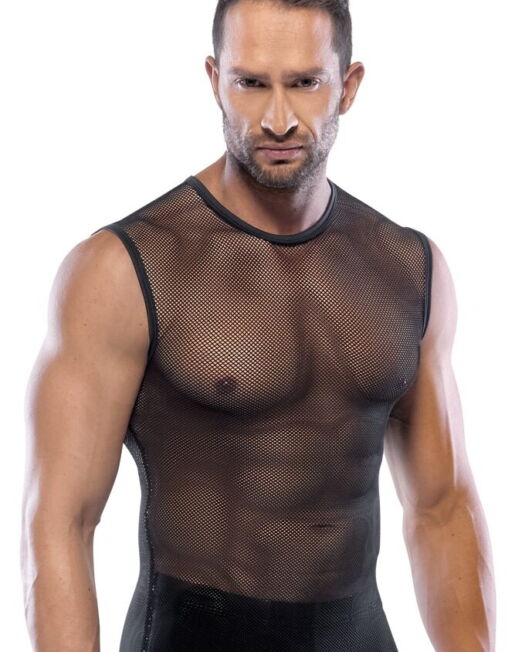 SVENJOYMENT SEXY STOER ZWART NET HEREN SHIRT