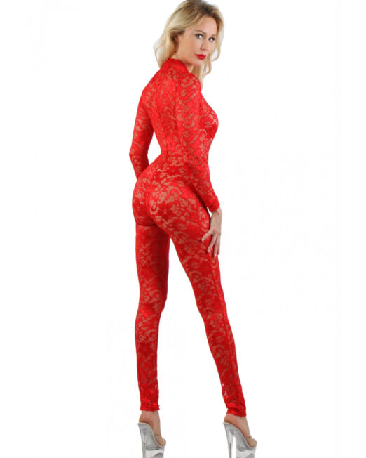 strak-aansluitend-rood-design-kant-rits-catsuit-kopen