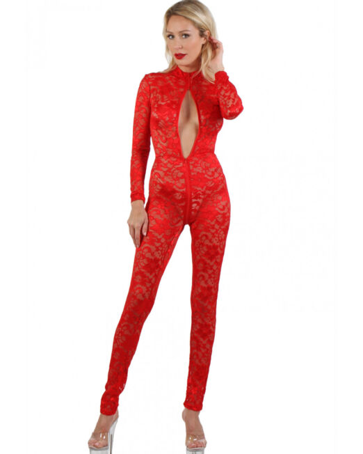 strak-aansluitend-rood-design-kant-rits-catsuit-kopen