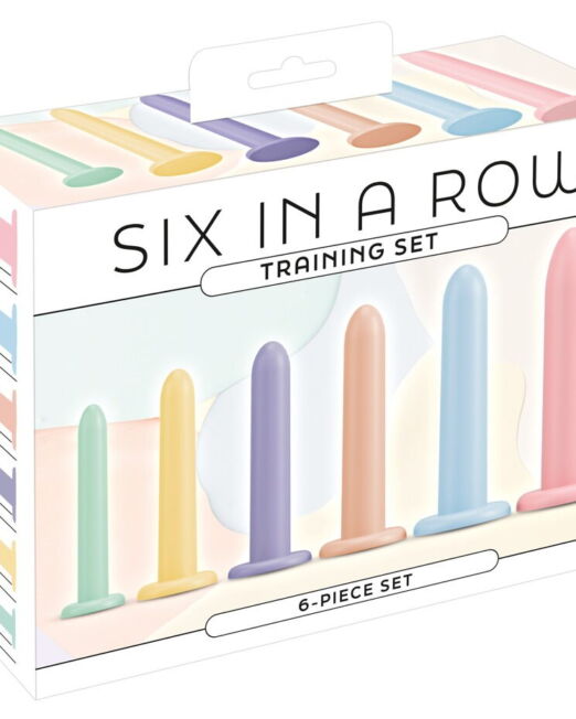 SIX IN A ROW DILDO STRETCHING TRAINING SET 6 STUKS