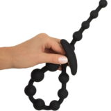 BLACK VELVETS FLEXI SILICONEN ANALE KRALEN KETTING