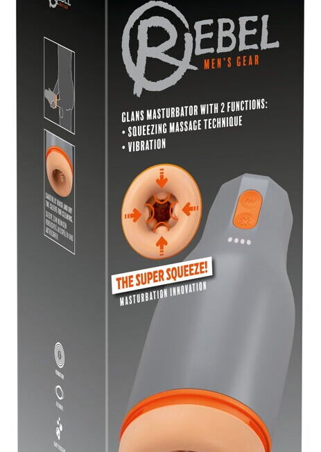 REBEL VIBRO EIKEL MASTURBATOR MET KNIJP FUNCTIE