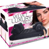 LUXE FLUWEEL NEUKMACHINE BED MET 2 VIBRO DILDOS