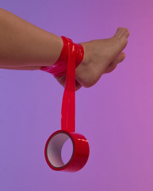 BDSM ROOD PVC BONDAGE TAPE 20 METER