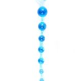 BLAUW FLEXIBEL JELLY ANALE KRALEN KETTING MET LUS