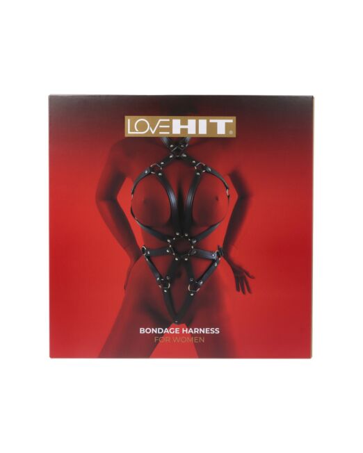 VIRGITE LOVE HIT LEREN BODY HARNAS VOOR DAMES