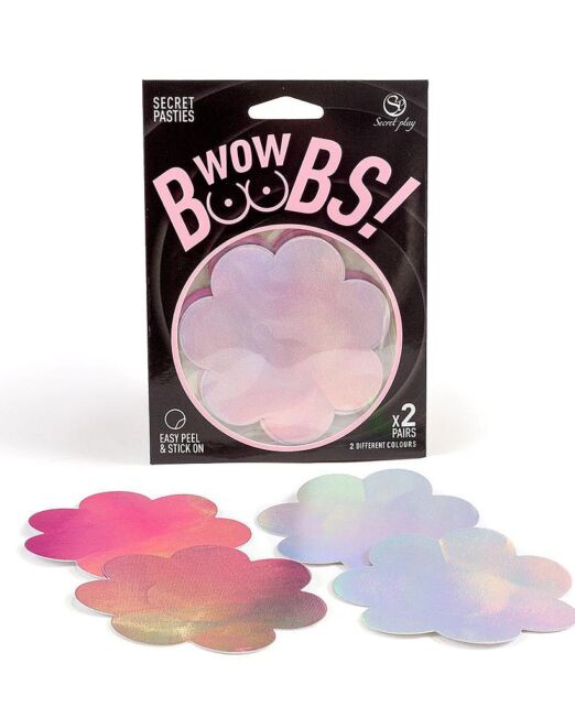 WOW BOOBS PASTIES BLOEM TEPELSTICKERS 2 KLEUREN