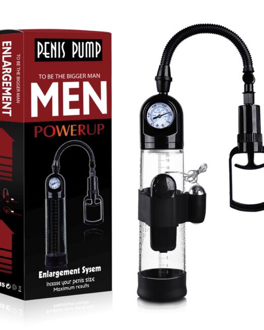 VERLENGENDE VERSTERKENDE PENISPOMP MET VIBRATIE