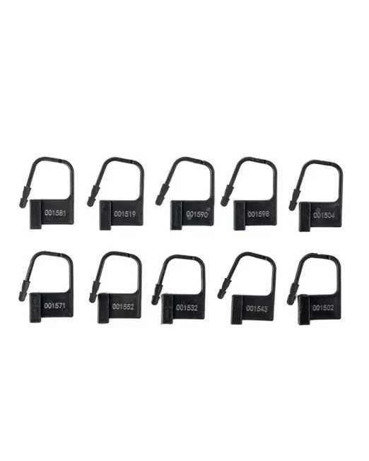 10 ZWARTE PLASTIC WEGWERP HANGSLOTJES VOOR BDSM