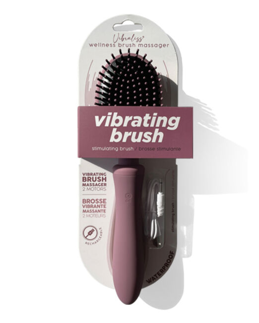 VIBRALISS KINKY VIBRERENDE HAARBORSTEL WIJNPAARS