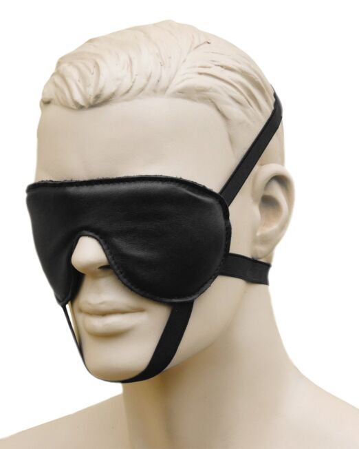 BDSM VOLLEDIG AFGESLOTEN LEREN OOGMASKER UNISEX