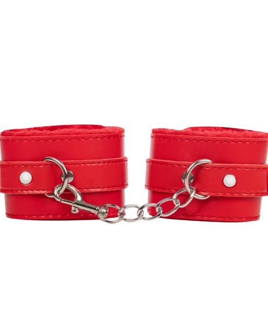 rood-faux-cuir-boeien-met-bont-voering-en-ketting-kopen