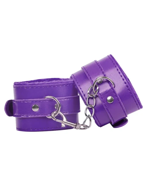 PAARS FAUX CUIR BOEIEN MET BONT VOERING EN KETTING