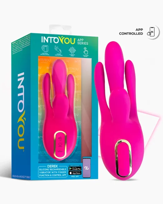 IY APP CONTROL VINGER VIBRATOR MET QUIRTING FUNCTIE